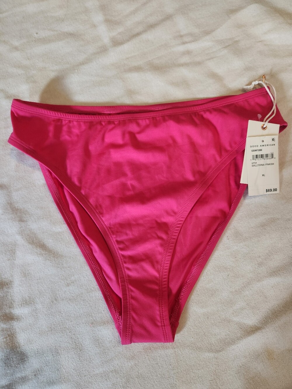 Good American Ballerina Pink Bikini Bottom XL NWT